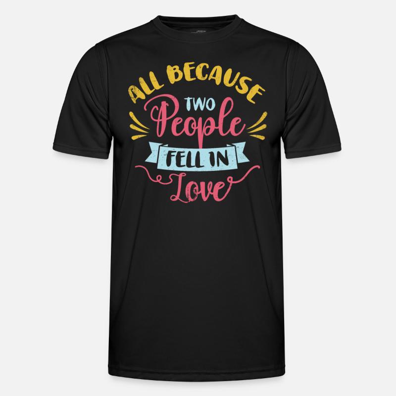 All because two people join the bride - Men's Functional T-Shirt - black