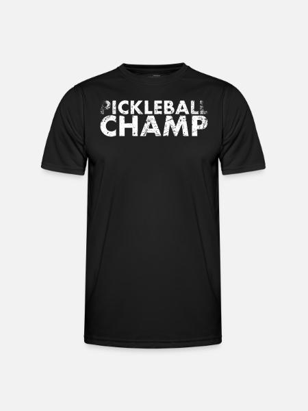 Pickleball-champion Für Pickleball-spieler Oder - Männer Funktions-T-Shirt - Schwarz