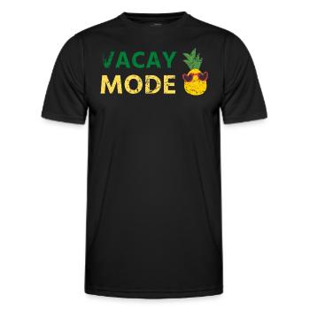 Vacay Mode Ananas Design Für Strandliebhaber - Männer Funktions-T-Shirt - Schwarz - Vorne - AI Model Male 178 dark (178cm)