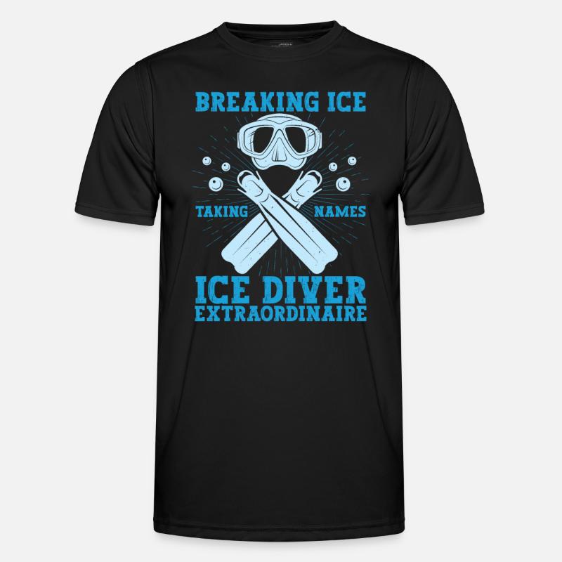 Ice Breaking Name Take, Plain - Men's Functional T-Shirt - black
