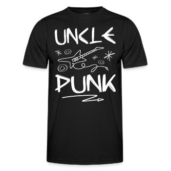 Onkel Punk Rock - Männer Funktions-T-Shirt - Schwarz - Vorne - AI Model Male 178 dark (178cm)