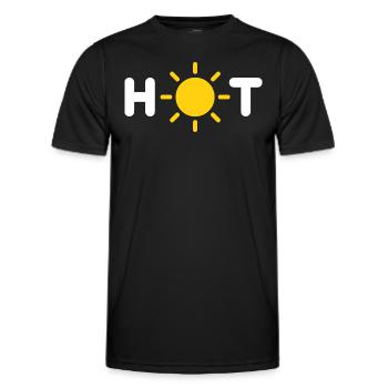 Hot - Men's Functional T-Shirt - black - Front - AI Model Male 178 dark (178cm)