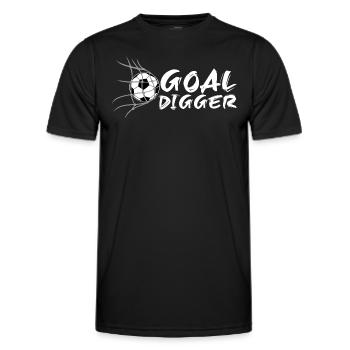 Goal Digger - Männer Funktions-T-Shirt - Schwarz - Vorne - AI Model Male 178 dark (178cm)