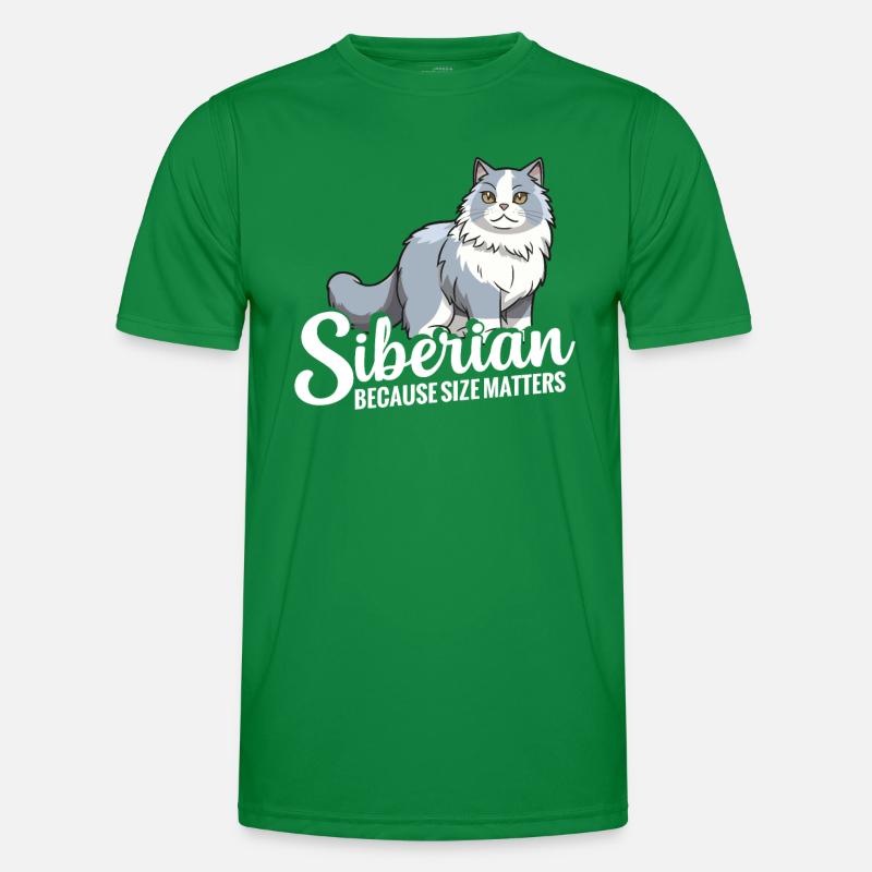Chat sibérien : parce que la taille compte T-shirt sport Homme