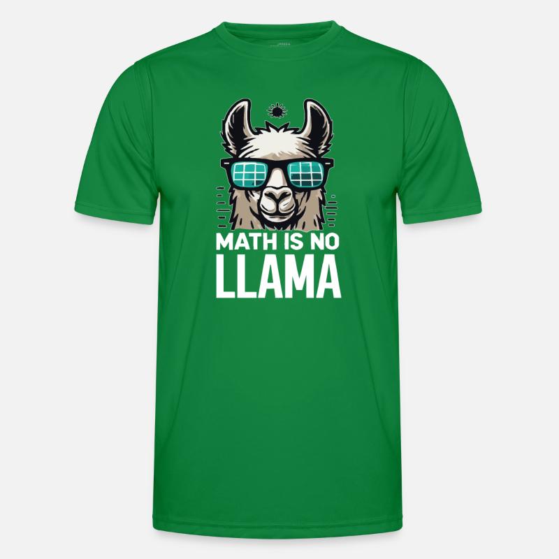 Math is not a llama design Men's Functional T-Shirt