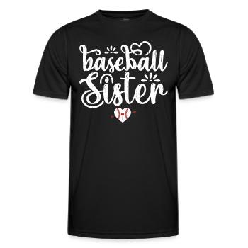 Baseball Sister Baseball Baseball Sister - T-shirt sport Homme - noir - Devant - AI Model Male 178 dark (178cm)