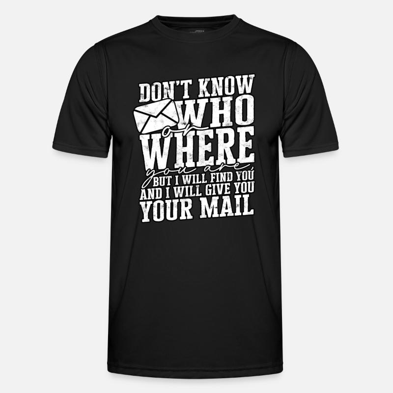 Postman Postman Post Gift Letter Parcel Men's Functional T-Shirt