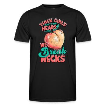 Dick Thick Thighs Thick Thighs Thighs - Men's Functional T-Shirt - black - Front - AI Model Male 178 dark (178cm)