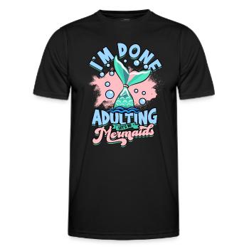 adult humor adult gift birthday ges - Men's Functional T-Shirt - black - Front - AI Model Male 178 dark (178cm)