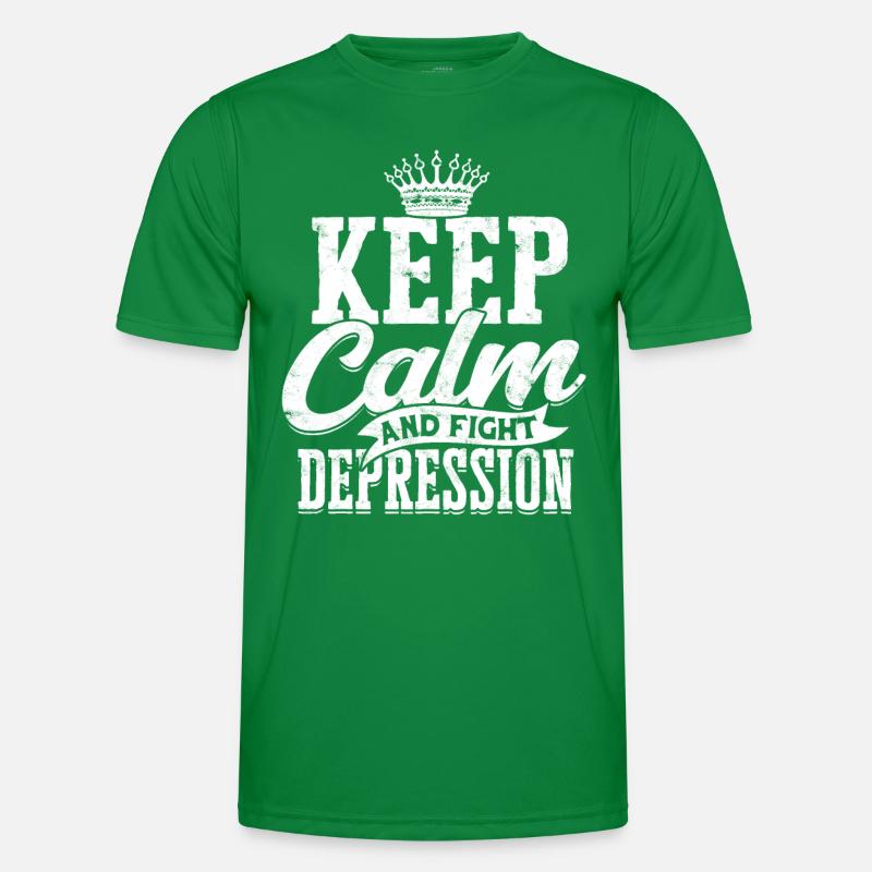 depression depressive sad gift idea unfortunate Men's Functional T-Shirt