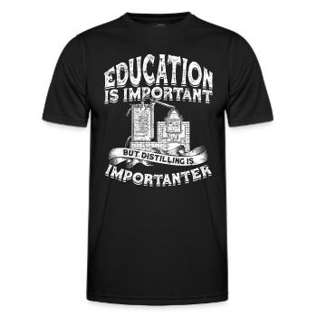 Schnaps Whisky distillé Schnaps distillateur Geschenkide - T-shirt sport Homme - noir - Devant - AI Model Male 178 dark (178cm)