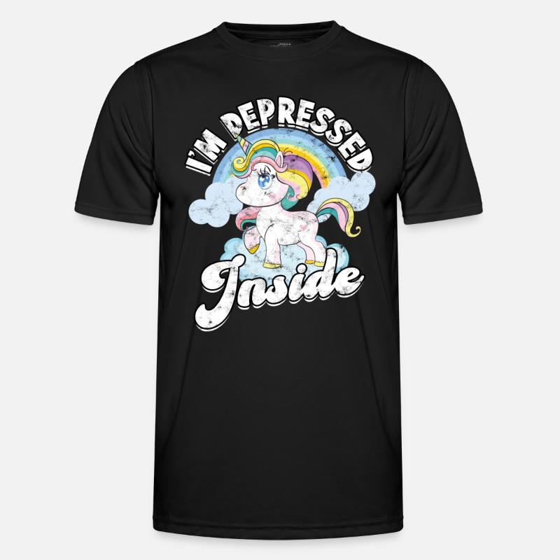 depression depressive sad gift idea unfortunate Men's Functional T-Shirt