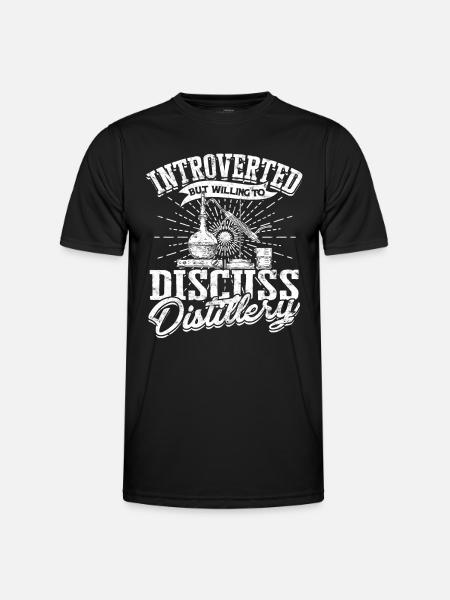schnaps whiskey brennen schnapsbrenner geschenkide - Männer Funktions-T-Shirt - Schwarz