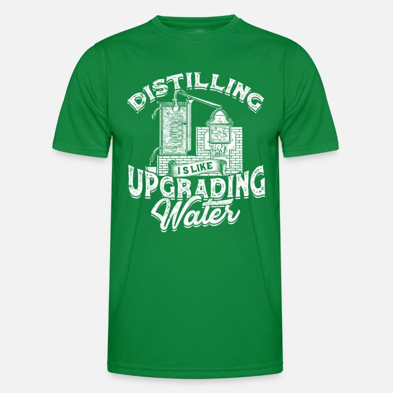 schnaps whiskey brennen schnapsbrenner geschenkide Männer Funktions-T-Shirt