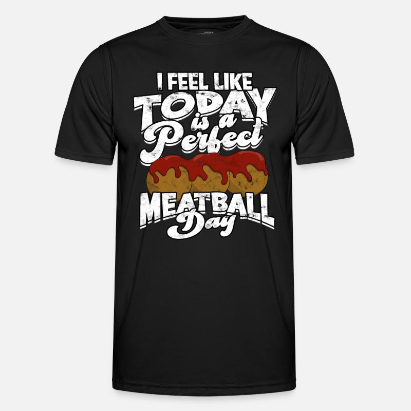 fleischklößchen essen spaghetti geschenk geschenki Männer Funktions-T-Shirt