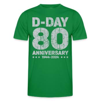 D-Day - T-shirt sport Homme - vert - Devant - AI Model Male 178 dark (178cm)