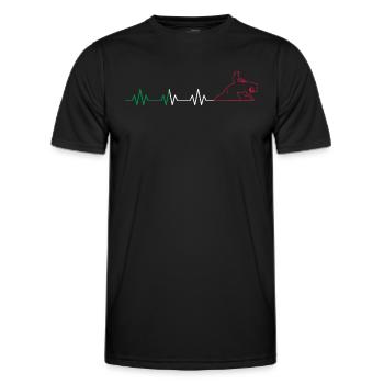 Reining Horse & Western Rider Western Riding - Men's Functional T-Shirt - black - Front - AI Model Male 178 dark (178cm)