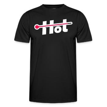 Chaud - T-shirt sport Homme - noir - Devant - AI Model Male 178 dark (178cm)