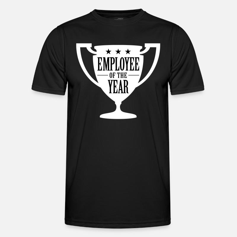 Mitarbeiter des Jahres! - Männer Funktions-T-Shirt - Schwarz