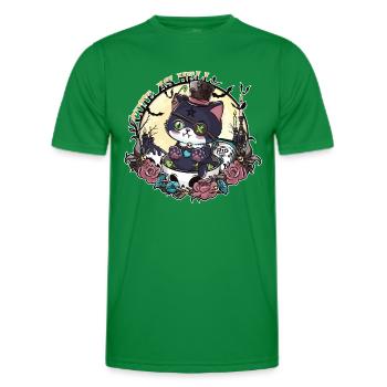 The awakening of Catleman Jack - Men's Functional T-Shirt - kelly green - Front - AI Model Male 178 dark (178cm)