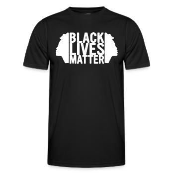 Black History Month Black History - Men's Functional T-Shirt - black - Front - AI Model Male 178 dark (178cm)
