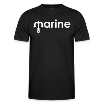 Marine - T-shirt sport Homme - noir - Devant - AI Model Male 178 dark (178cm)