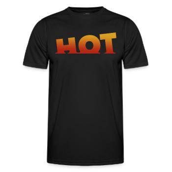 Hot - Men's Functional T-Shirt - black - Front - AI Model Male 178 dark (178cm)
