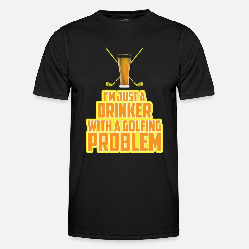 Golfing Problem - Männer Funktions-T-Shirt - Schwarz