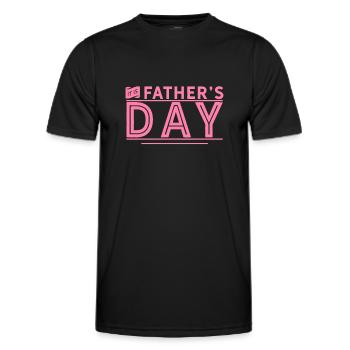 Vater Bester Papa - Männer Funktions-T-Shirt - Schwarz - Vorne - AI Model Male 178 dark (178cm)