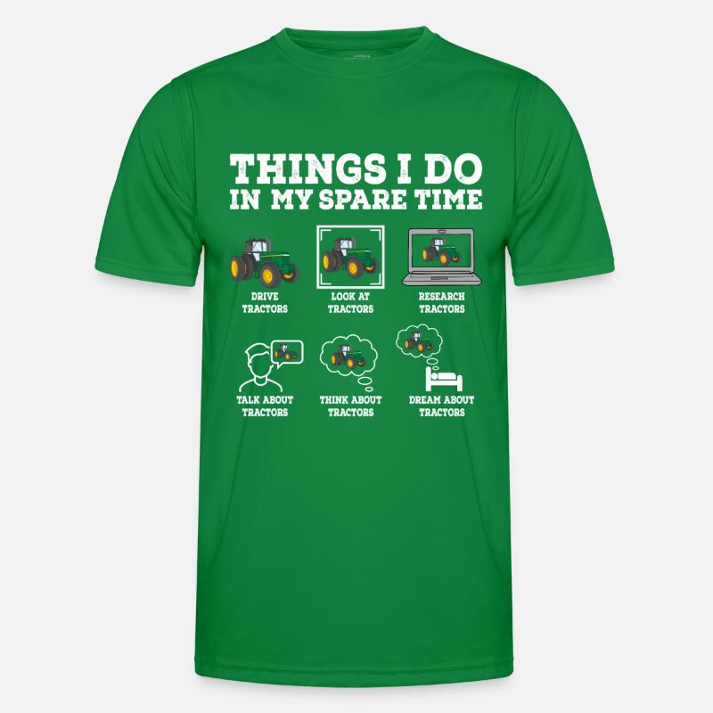 Traktor lustiger Spruch Geschenkidee Männer Funktions-T-Shirt