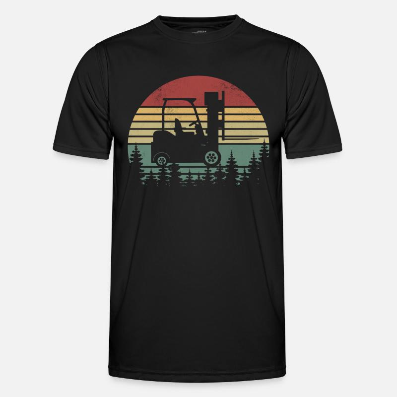 Lustige Gabelstaplerfahrer-Kunst - Gabelstaplerfahrer - Männer Funktions-T-Shirt - Schwarz