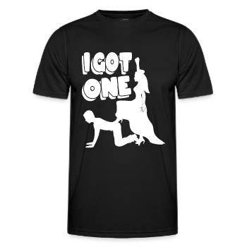 hen - Men's Functional T-Shirt - black - Front - AI Model Male 178 dark (178cm)