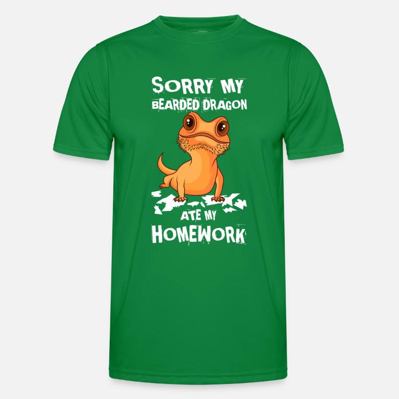Bartagame Echse Gecko lustiger Spruch Männer Funktions-T-Shirt