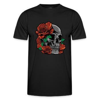 Rose Roses Rose Garden Gardener - Men's Functional T-Shirt - black - Front - AI Model Male 178 dark (178cm)