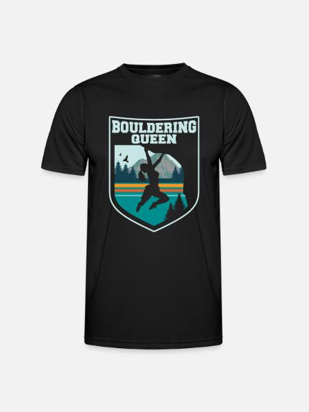 Bouldering - Men's Functional T-Shirt - black