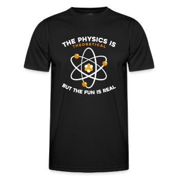 Physicien physicien - T-shirt sport Homme - noir - Devant - AI Model Male 178 dark (178cm)