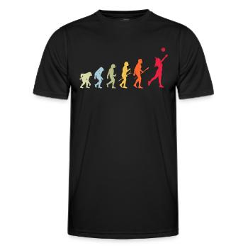 Volleyball Evolution - Männer Funktions-T-Shirt - Schwarz - Vorne - AI Model Male 178 dark (178cm)