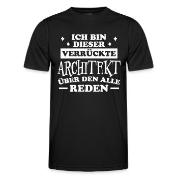 Architekt Spruch Architektur Architekt Geschenk - Männer Funktions-T-Shirt - Schwarz - Vorne - AI Model Male 178 dark (178cm)
