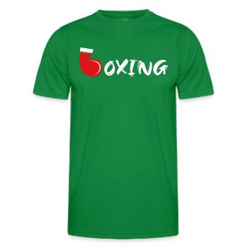 Boxing - Men's Functional T-Shirt - kelly green - Front - AI Model Male 178 dark (178cm)