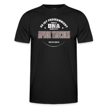 Es ist in meiner DNA ich muss zum APNOE TAUCHEN - Männer Funktions-T-Shirt - Schwarz - Vorne - AI Model Male 178 dark (178cm)