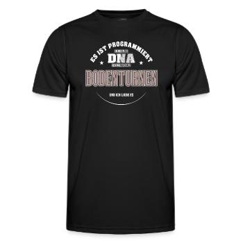 Es ist in meiner DNA ich muss zum BODENTURNEN - Männer Funktions-T-Shirt - Schwarz - Vorne - AI Model Male 178 dark (178cm)