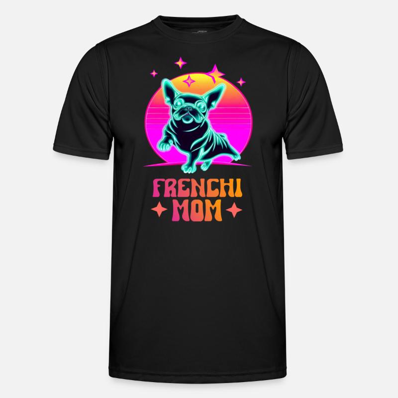 Frenchie Mom - Men's Functional T-Shirt - black
