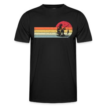 Fishing Anglers Fishing - Men's Functional T-Shirt - black - Front - AI Model Male 178 dark (178cm)
