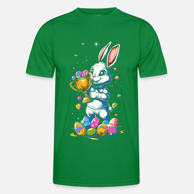 Easter Bunny Easter Eggs Egg Hunt Winner Cup Men's Functional T-Shirt