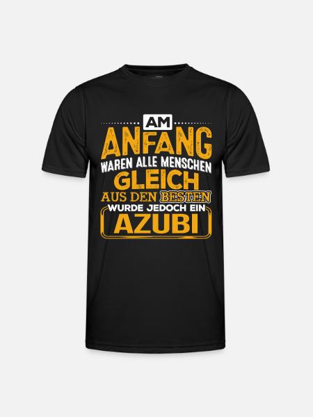 AZUBI - Der Beste - Männer Funktions-T-Shirt - Schwarz