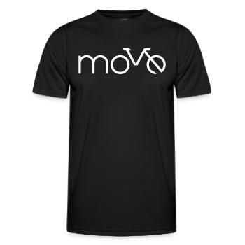 Bouger - T-shirt sport Homme - noir - Devant - AI Model Male 178 dark (178cm)