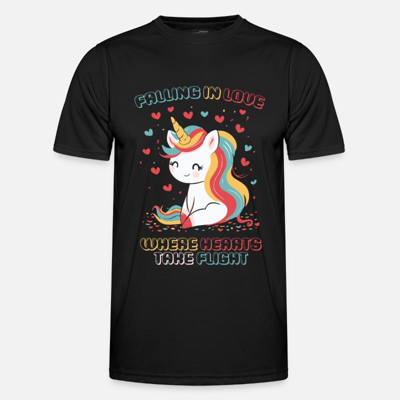 Falling in Love - Where Hearts take Flight - Männer Funktions-T-Shirt