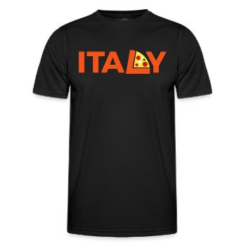 Italy - Männer Funktions-T-Shirt - Schwarz - Vorne - AI Model Male 178 dark (178cm)