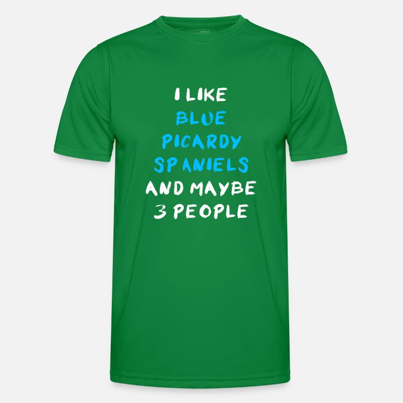 Blue Picardy Spaniel Männer Funktions-T-Shirt