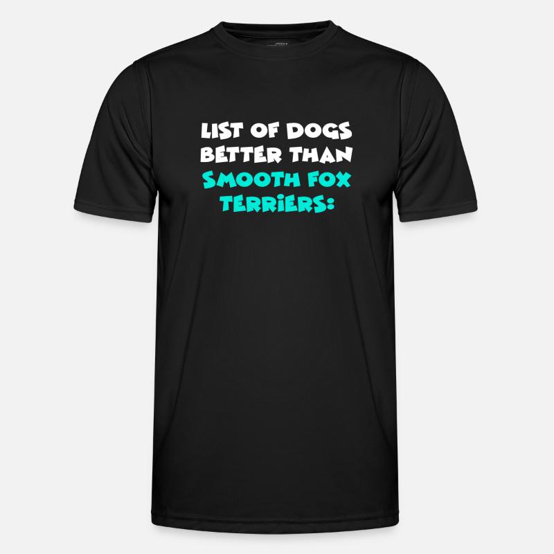 Smooth Fox Terriers - Men's Functional T-Shirt - black